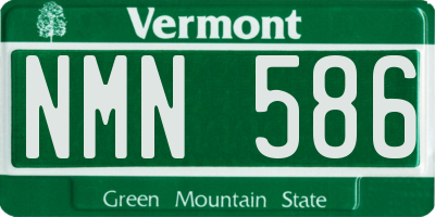 VT license plate NMN586