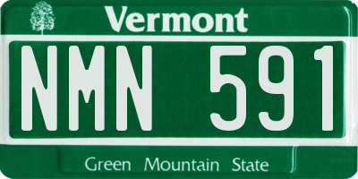 VT license plate NMN591