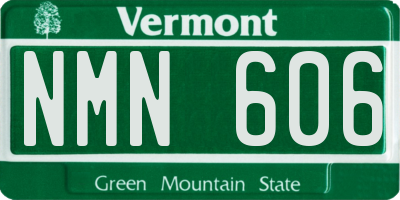 VT license plate NMN606
