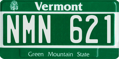 VT license plate NMN621