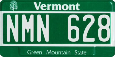 VT license plate NMN628