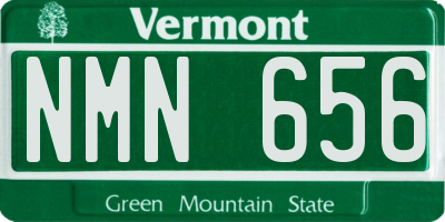 VT license plate NMN656