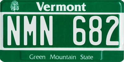 VT license plate NMN682