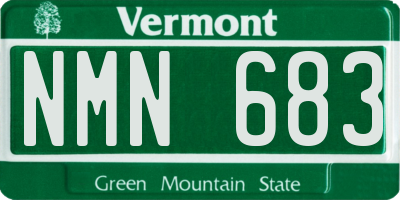 VT license plate NMN683