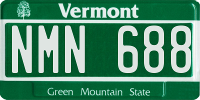 VT license plate NMN688