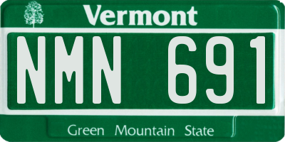 VT license plate NMN691