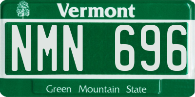 VT license plate NMN696