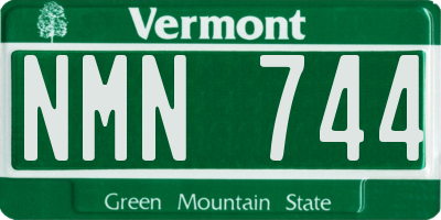 VT license plate NMN744