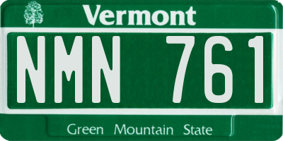 VT license plate NMN761
