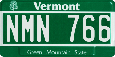 VT license plate NMN766