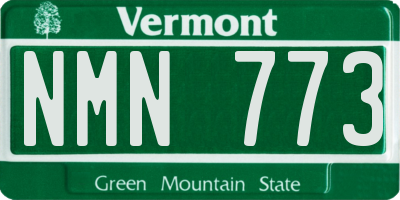 VT license plate NMN773