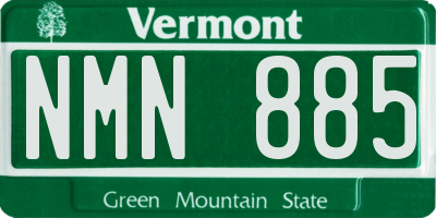 VT license plate NMN885