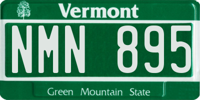 VT license plate NMN895