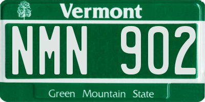 VT license plate NMN902