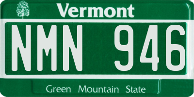 VT license plate NMN946