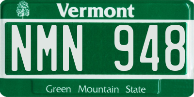 VT license plate NMN948