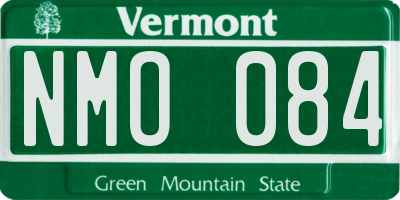 VT license plate NMO084