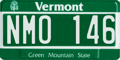 VT license plate NMO146