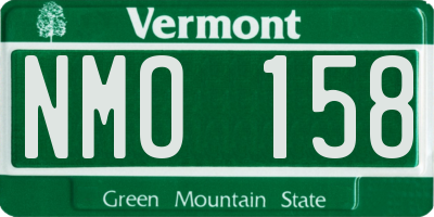 VT license plate NMO158