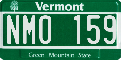 VT license plate NMO159