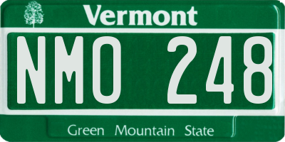 VT license plate NMO248