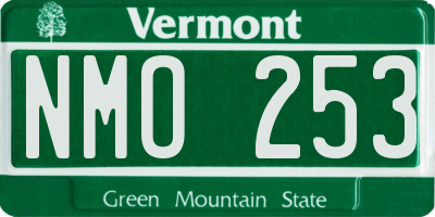 VT license plate NMO253