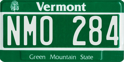 VT license plate NMO284