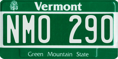 VT license plate NMO290