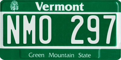 VT license plate NMO297