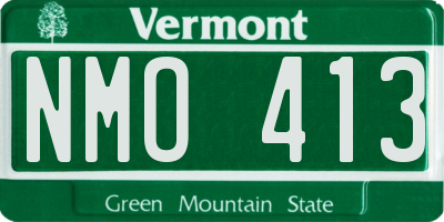VT license plate NMO413