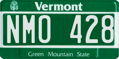VT license plate NMO428