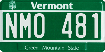 VT license plate NMO481