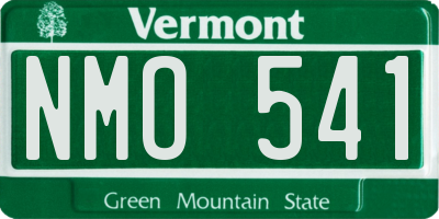 VT license plate NMO541