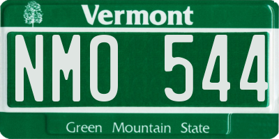 VT license plate NMO544