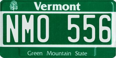 VT license plate NMO556