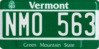 VT license plate NMO563