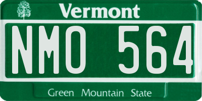 VT license plate NMO564