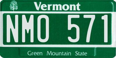 VT license plate NMO571