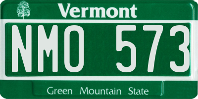 VT license plate NMO573