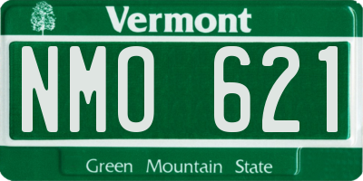 VT license plate NMO621