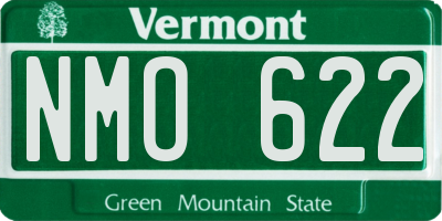 VT license plate NMO622