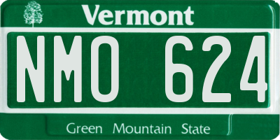 VT license plate NMO624