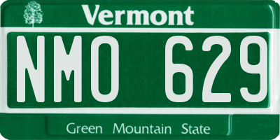 VT license plate NMO629