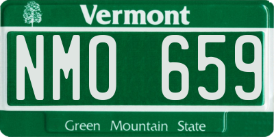 VT license plate NMO659