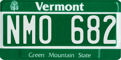 VT license plate NMO682