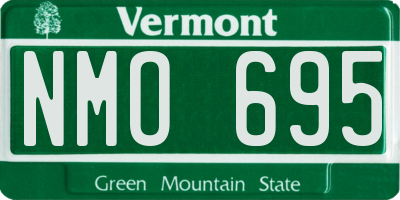 VT license plate NMO695