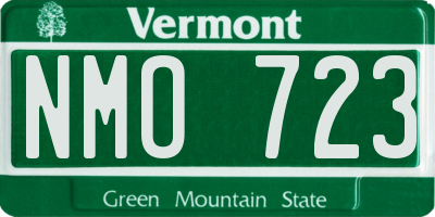 VT license plate NMO723