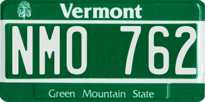 VT license plate NMO762