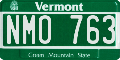 VT license plate NMO763