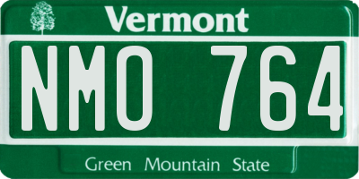 VT license plate NMO764
